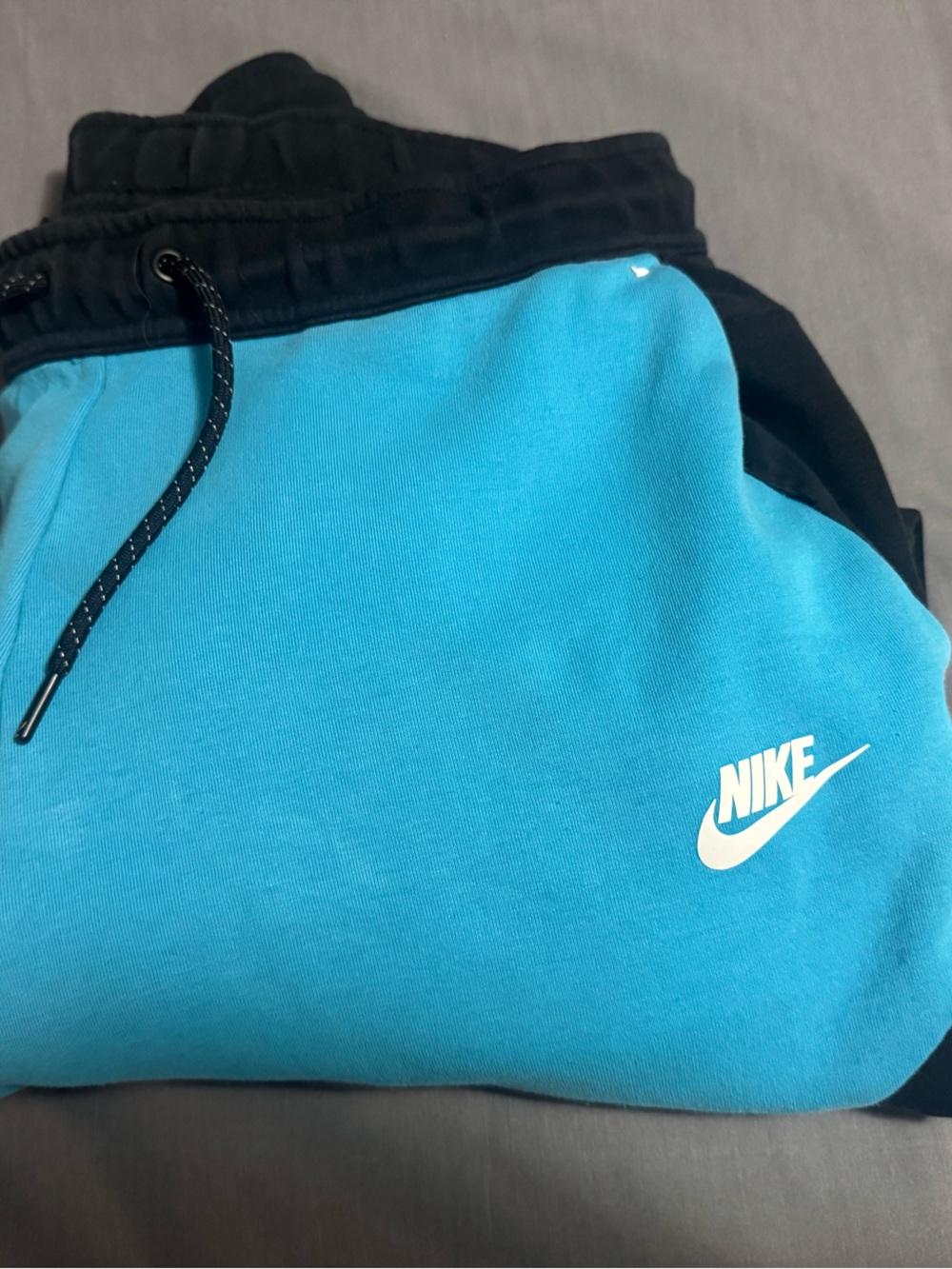 Nike Turquoise & Black Logo Joggers